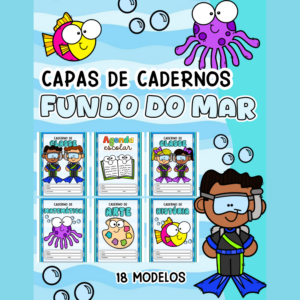 Capas de Caderno – Tema Fundo do Mar