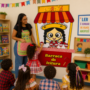 Barraca da Leitura Junina + Atividades